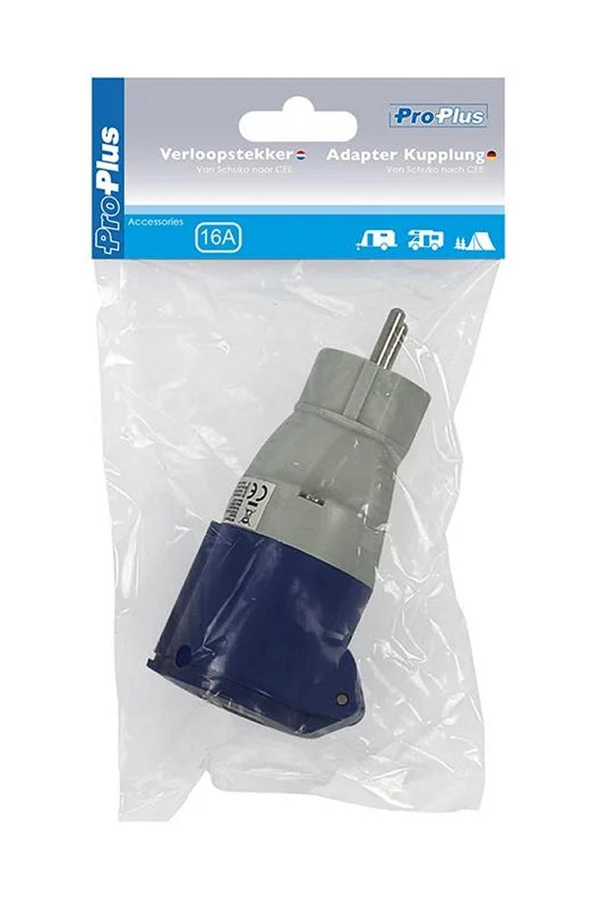 ProPlus 373518 Adapter von Schuko Stecker nach CEE Steckdose 16 Ampere 230 Volt