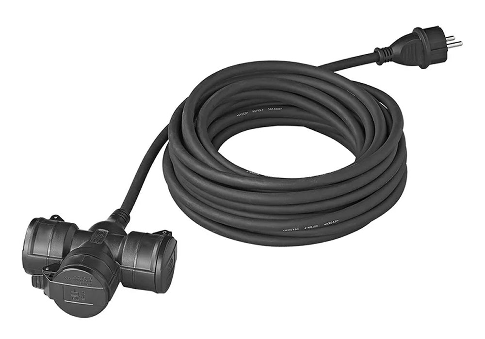 ProPlus 373561DE Schuko Steckdose Verteiler 3-fach 10m 3x2,5 mm² Verlängerungskabel