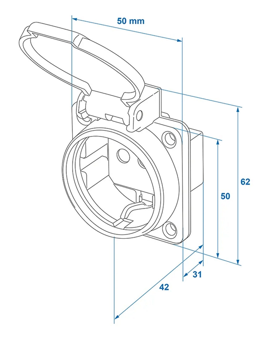ProPlus 373567 Schuko Steckdose 16 Ampere 250 Volt Schukosteckdose