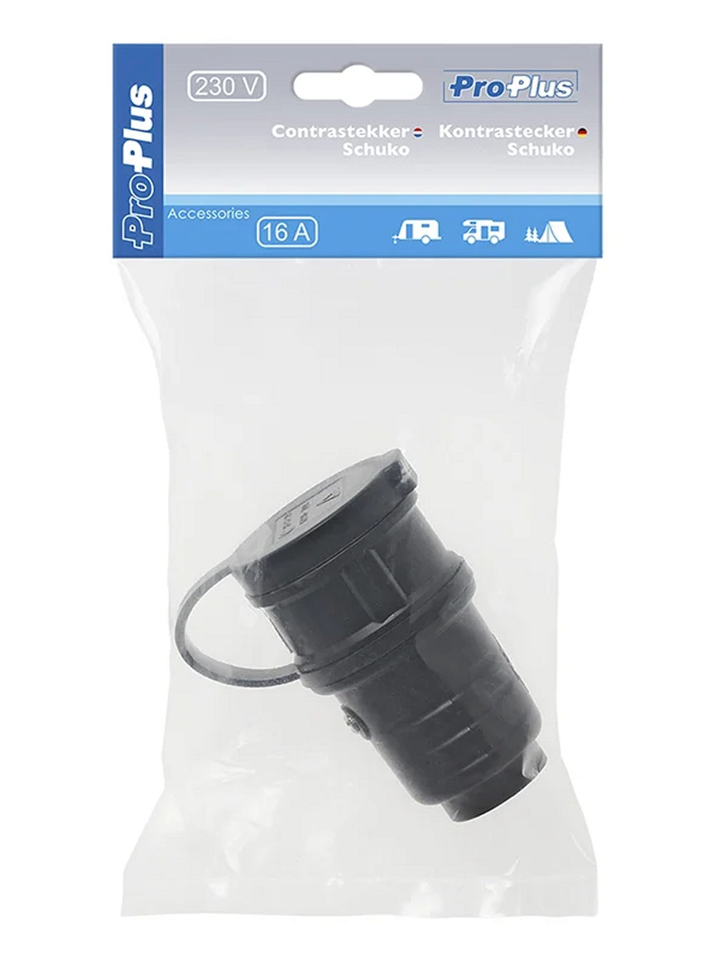 ProPlus 373571 Kontrastecker Schuko 16 Ampere IP44 Anhängerstecker