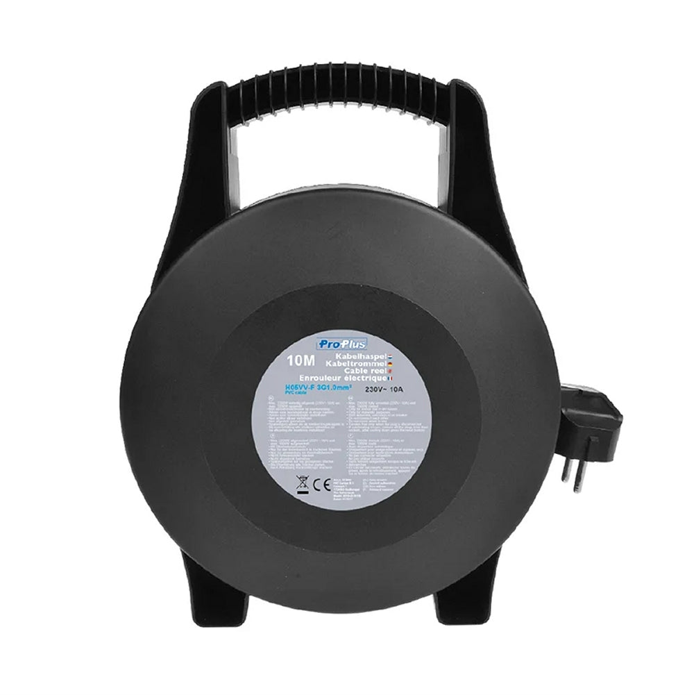 ProPlus 373840 Kabeltrommel Schuko 4 fach 10 Meter Kabel VDE