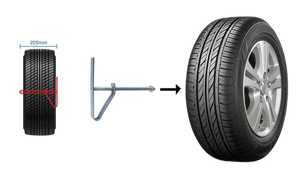 ProPlus 390050 2 Stück Reifenwandhalter Reifen Halter