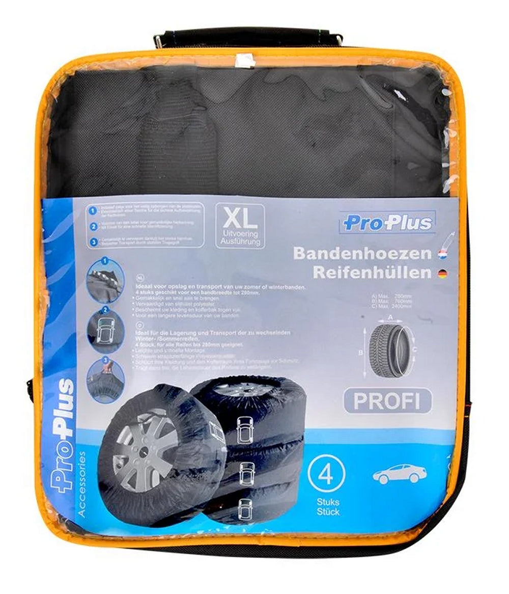 ProPlus 390054 4 Stück Reifenhüllen Profi XL Reifenschutzhüllen