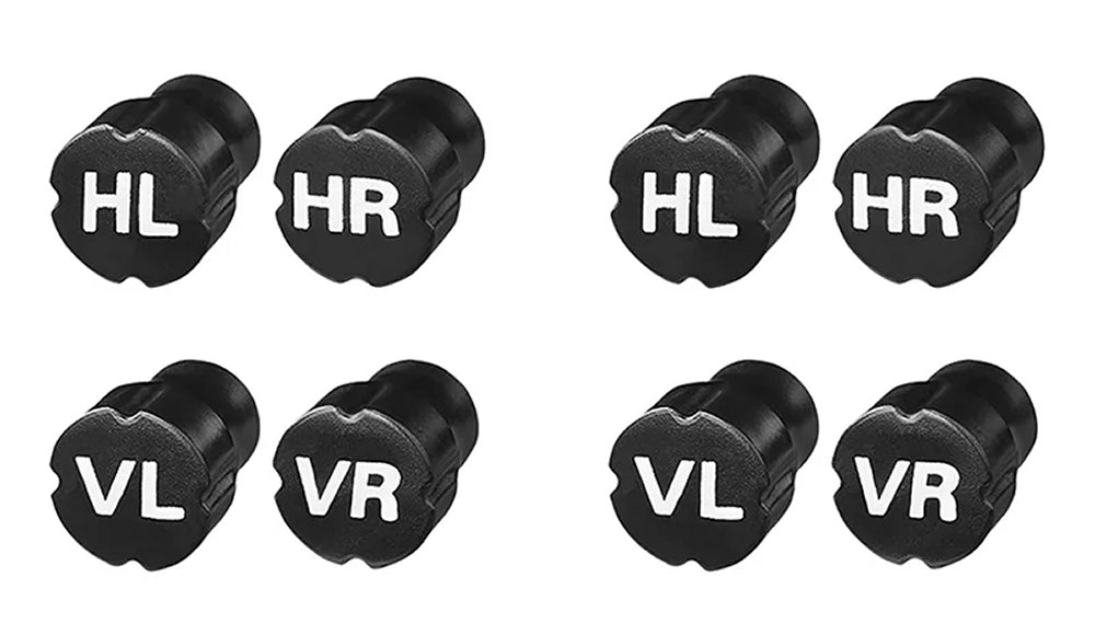 Proplus 390068 8 Stück Rad Markierung Ventilkappen Reifenmarkierung