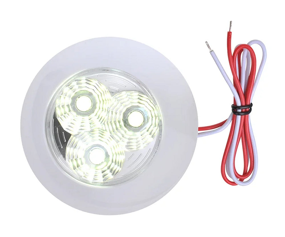 ProPlus 411812 Deckenleuchte Aufbauleuchte 3 LEDs 12 Volt 290 Lumen Caravan Wohnmobil