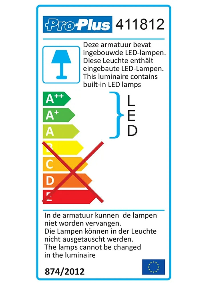 ProPlus 411812 Deckenleuchte Aufbauleuchte 3 LEDs 12 Volt 290 Lumen Caravan Wohnmobil