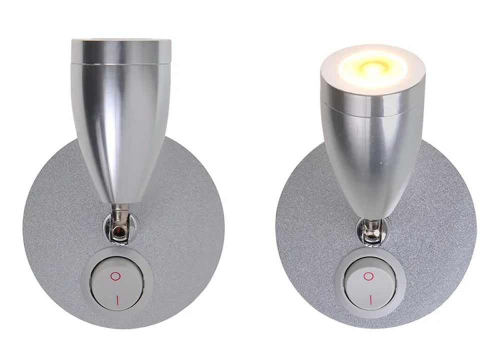 ProPlus 411821 Aufbauspot schwenkbar 1 LED 12 Volt 160 Lumen Innenbeleuchtung Caravan Wohnmobil