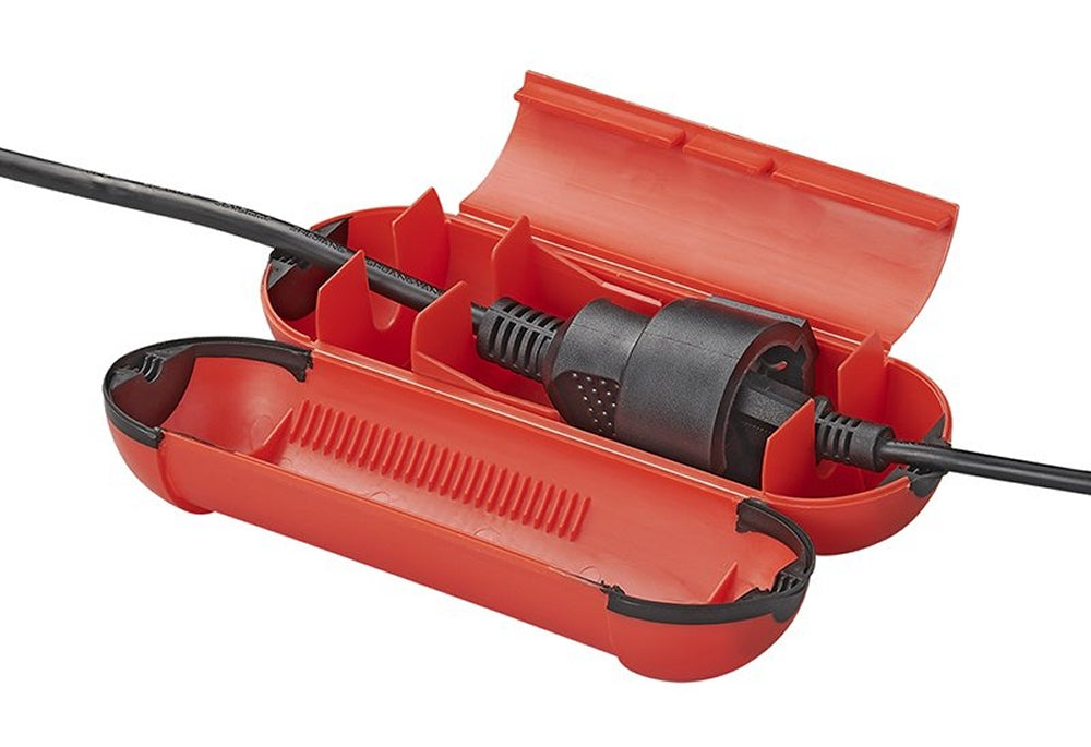 ProPlus 420349 Sicherheitsbox ROT für SCHUKO Stecker Kabelbox für Garten & Camping