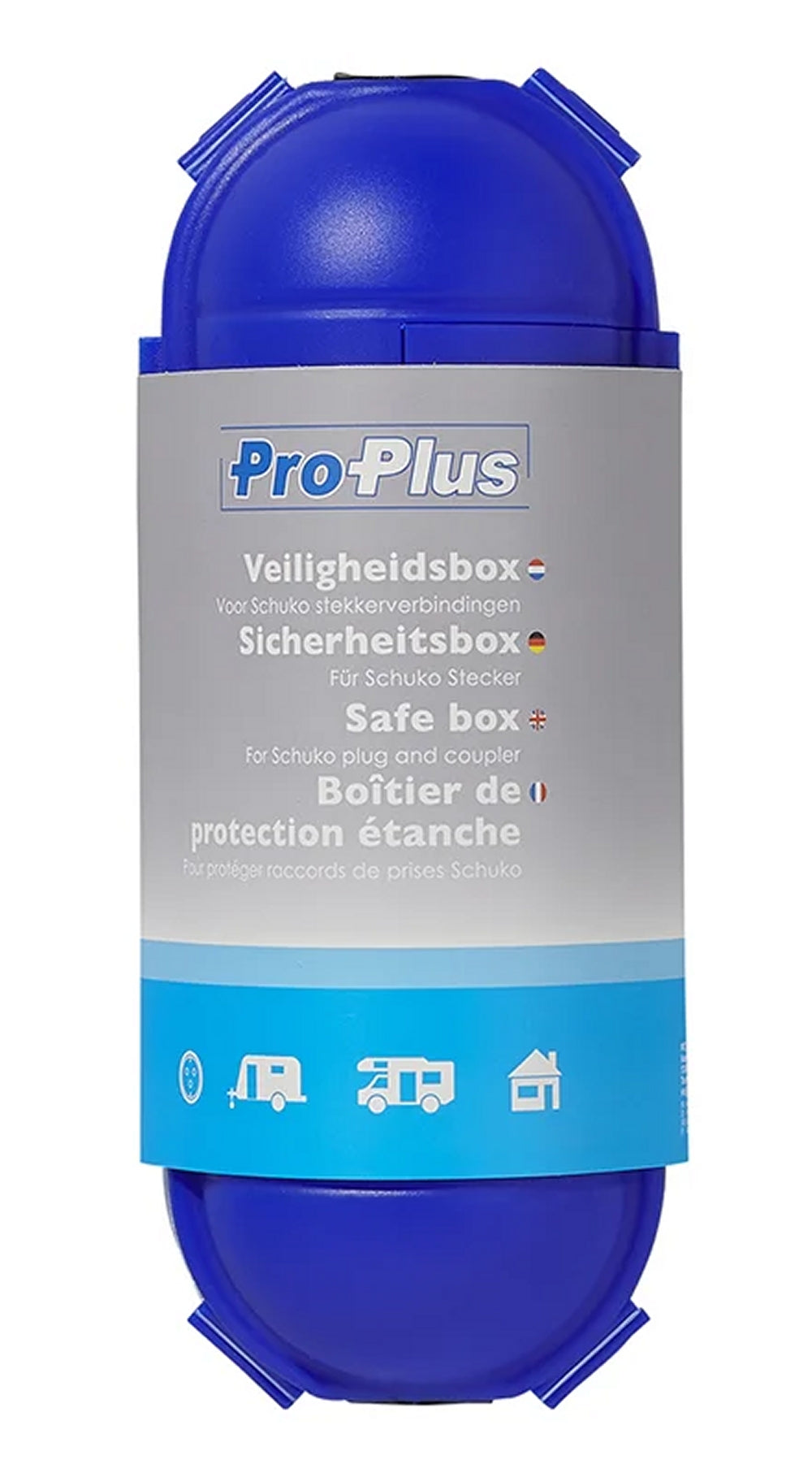 ProPlus 420352BL Sicherheitsbox BLAU für SCHUKO Stecker Kabelbox für Garten & Camping