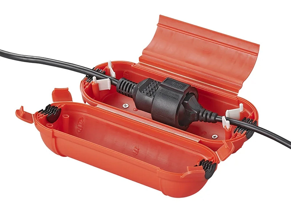 ProPlus 420352RE Sicherheitsbox ROT für SCHUKO Stecker Kabelbox für Garten & Camping