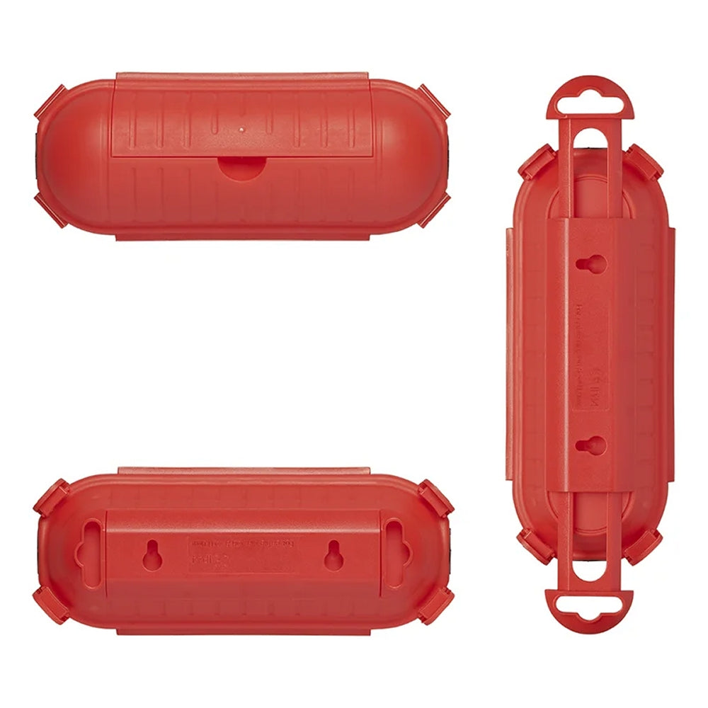 ProPlus 420352RE Sicherheitsbox ROT für SCHUKO Stecker Kabelbox für Garten & Camping