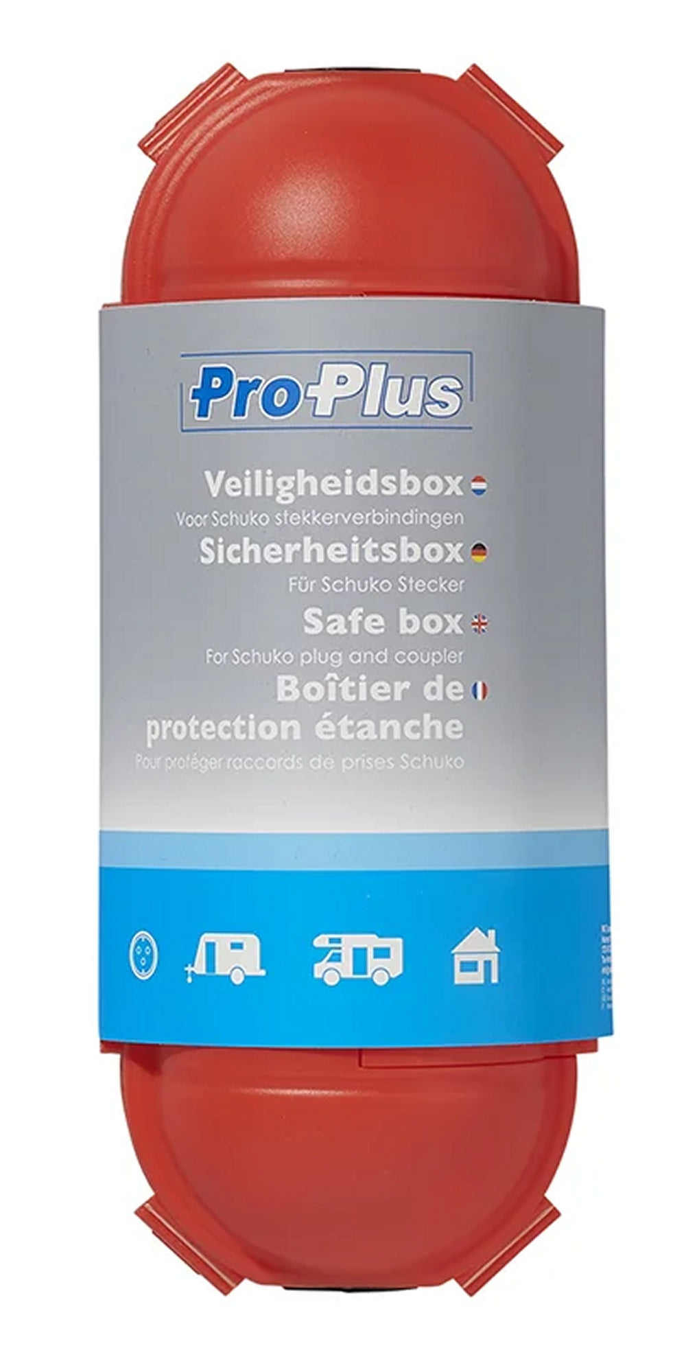 ProPlus 420352RE Sicherheitsbox ROT für SCHUKO Stecker Kabelbox für Garten & Camping