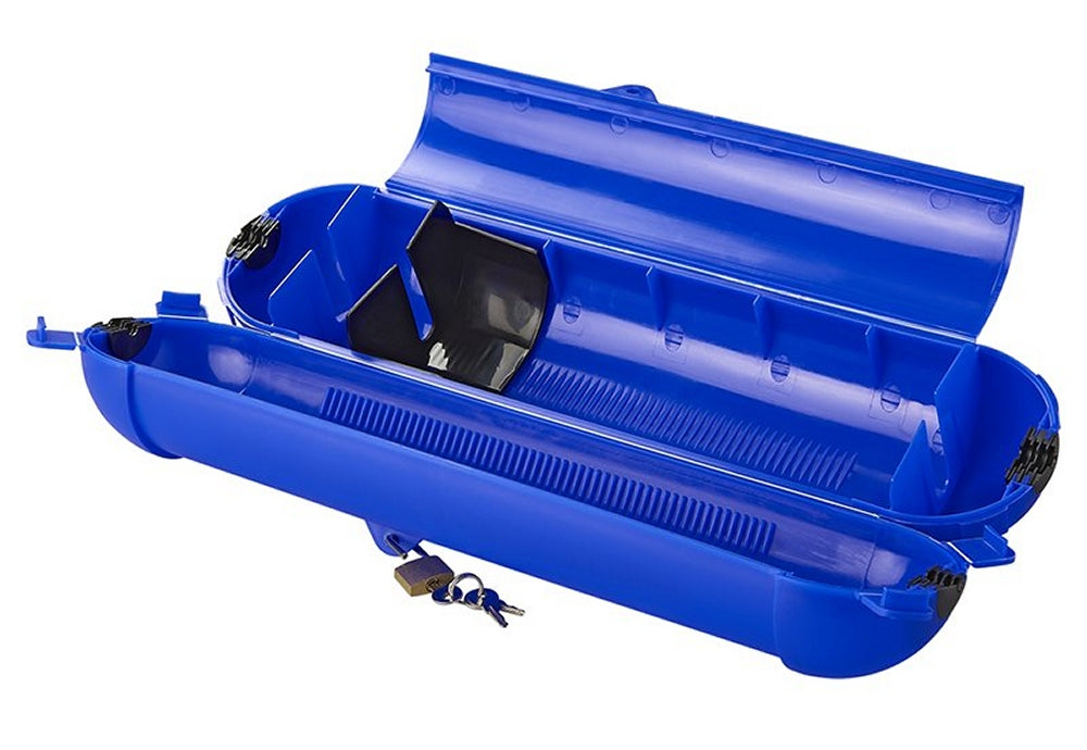 ProPlus 420358 Sicherheitsbox BLAU für CEE Schuko Stecker Kabelbox für Garten & Camping