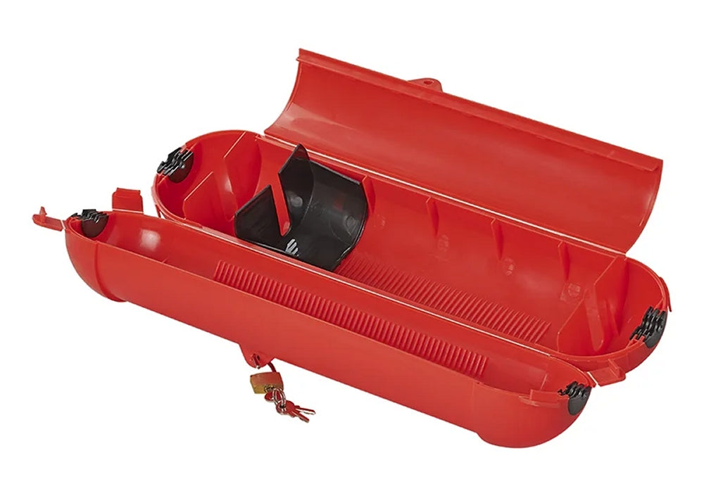 ProPlus 420358RE Sicherheitsbox ROT für CEE SCHUKO Stecker Kabelbox für Garten & Camping