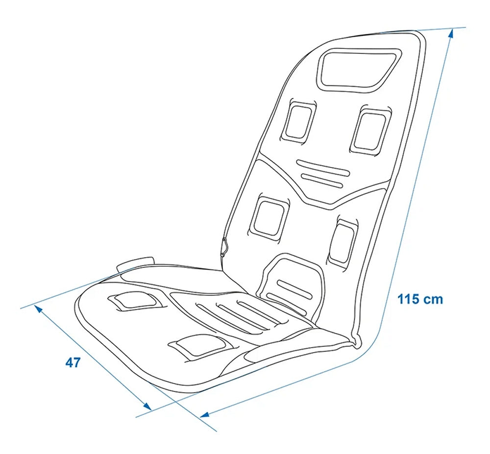 ProPlus 430219 Massagekissen Heizkissen 12V 2 in 1 mit Fernbedienung