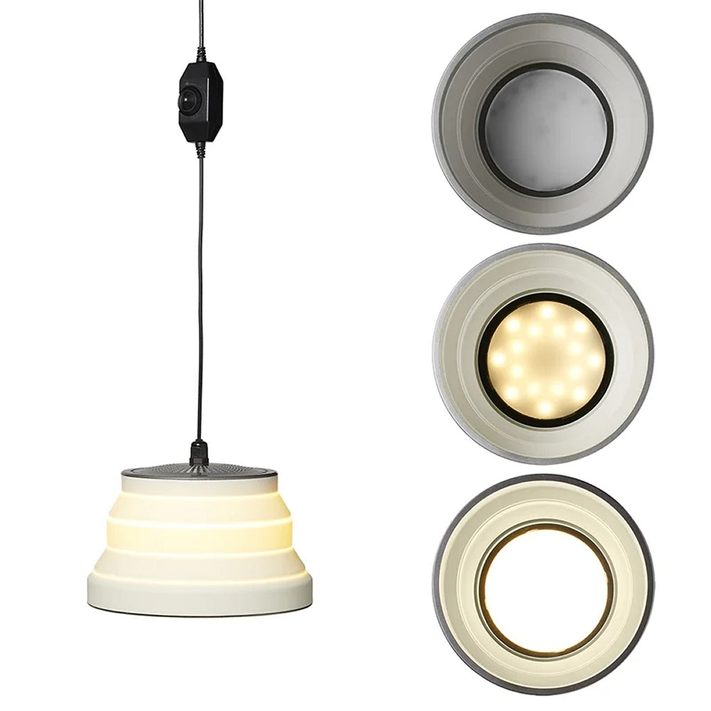 ProPlus 440307 Hängelampe LED faltbar Silikon weiß Ø15cm Campinglampe