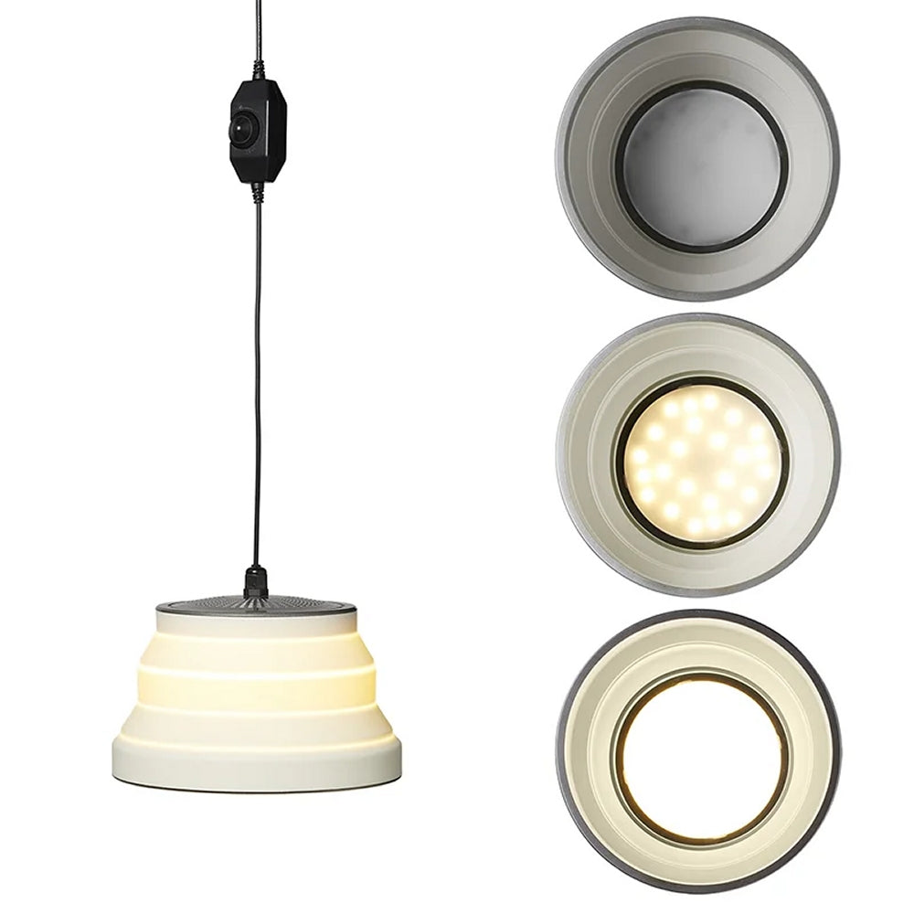 ProPlus 440309 Hängelampe LED faltbar Silikon weiß Ø20cm Campinglampe