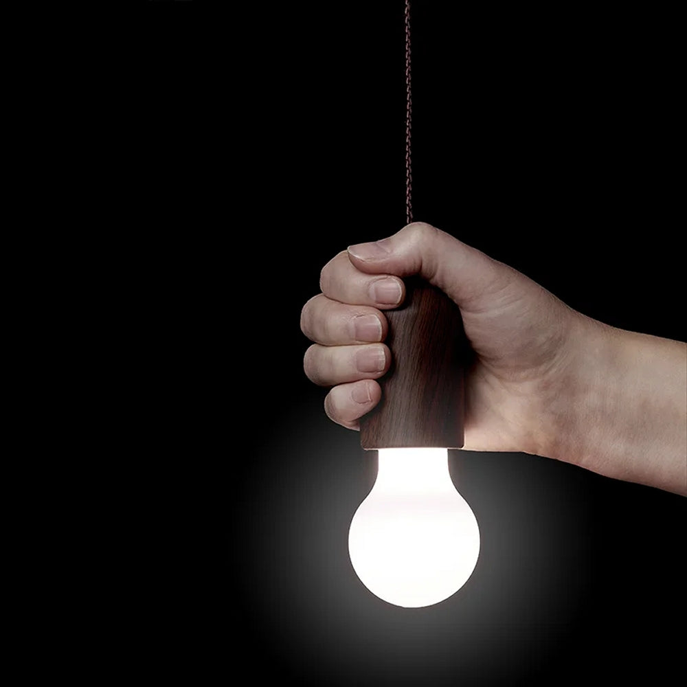 ProPlus 440317 Retrolampe Holzfassung mit Kordel 90cm Camping Caravan