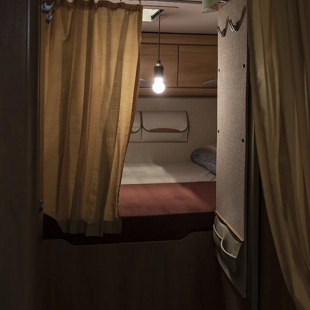 ProPlus 440317 Retrolampe Holzfassung mit Kordel 90cm Camping Caravan