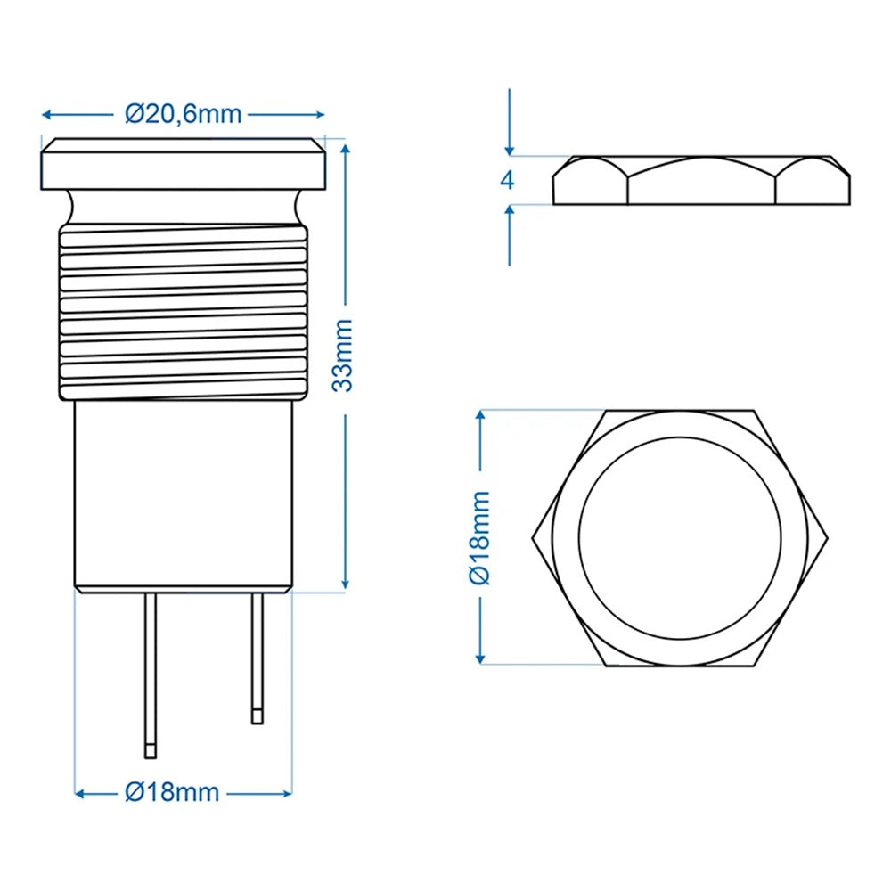 ProPlus 450405 Einbau Steckdose DIN 12 Volt Messing Autozubehör