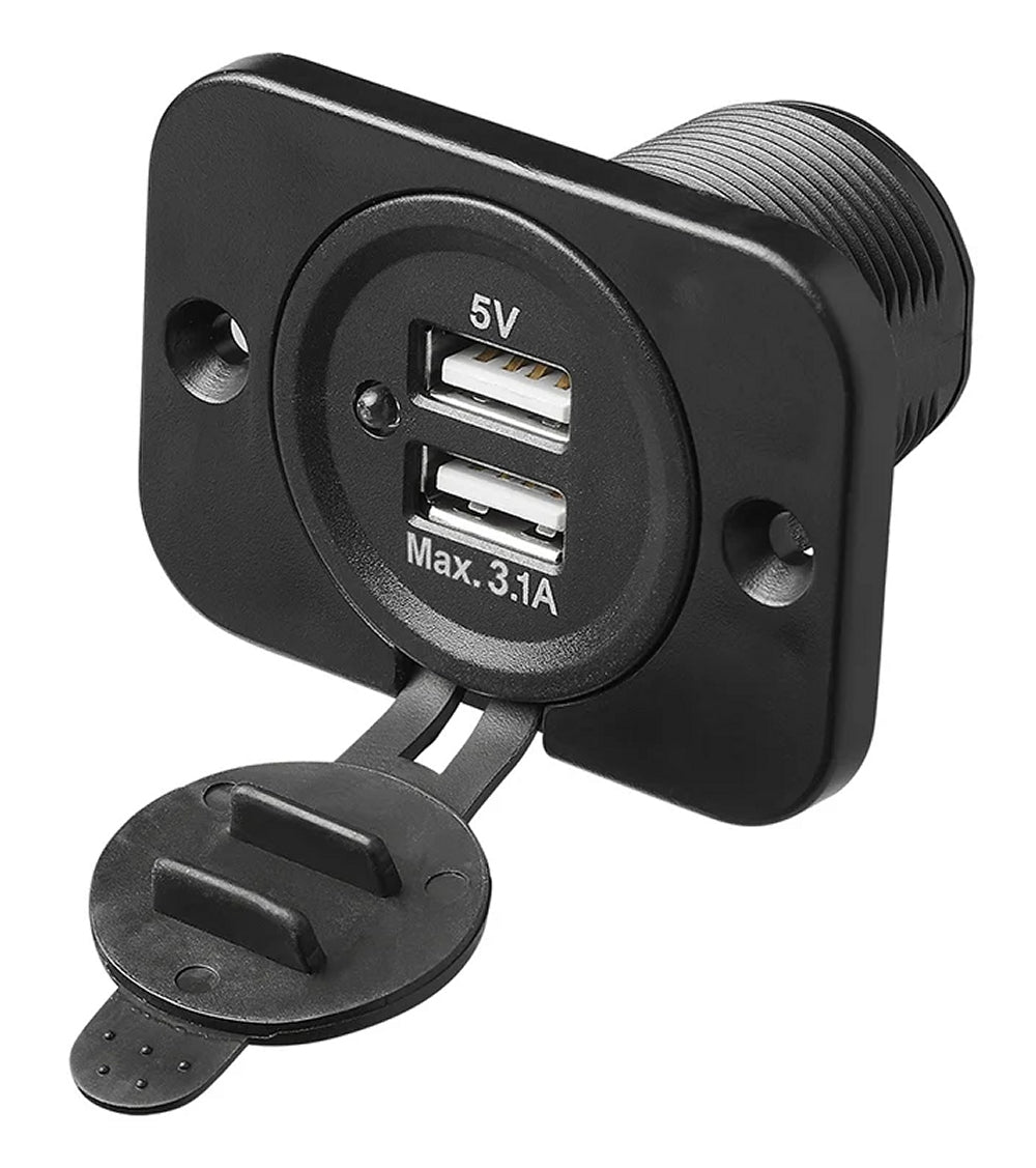 ProPlus 450416 Doppel Dual USB Steckdose zum Einbauen