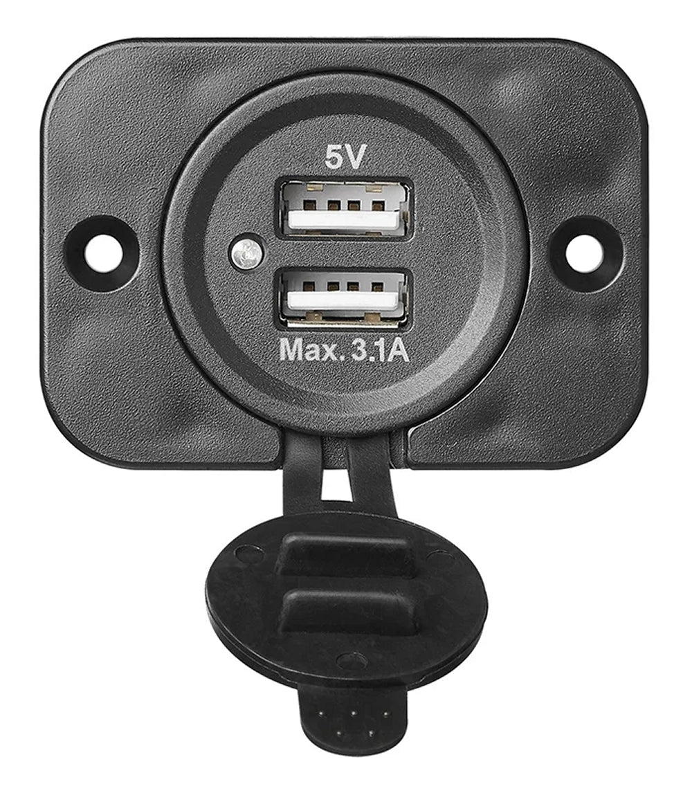 ProPlus 450416 Doppel Dual USB Steckdose zum Einbauen