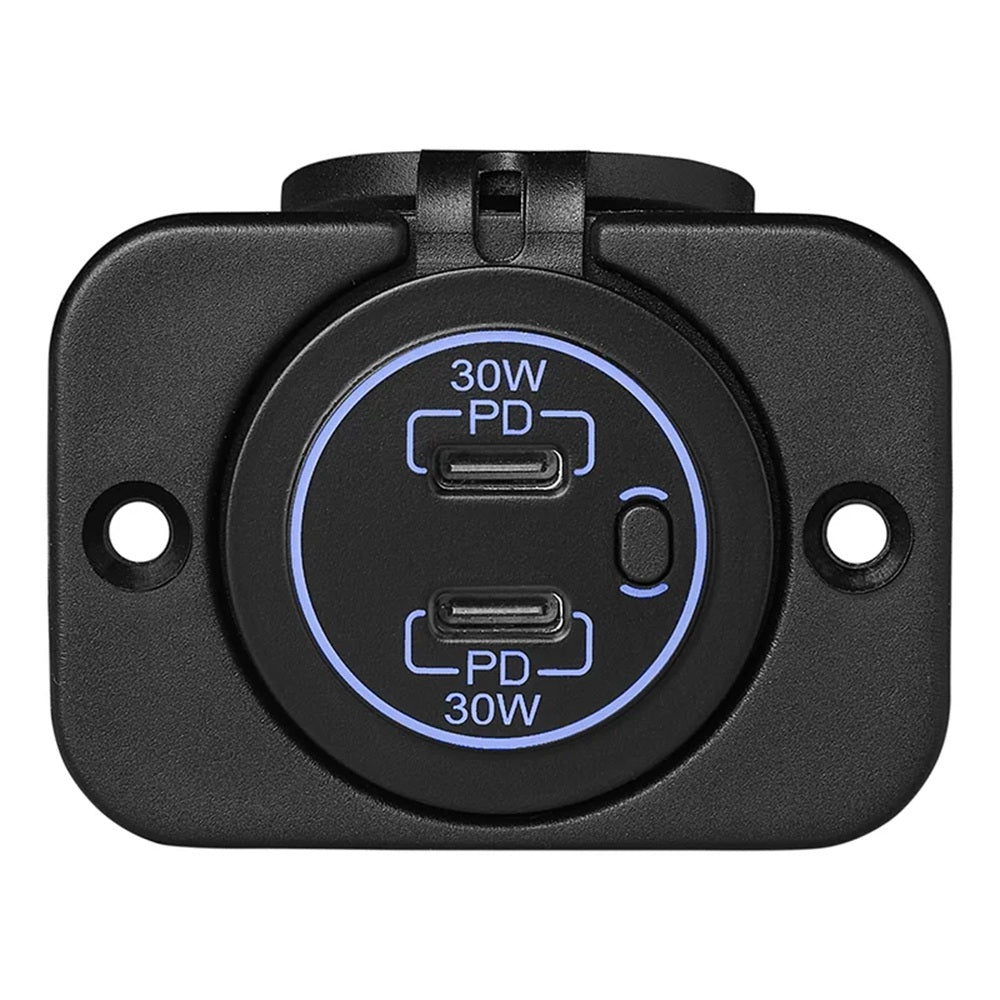 ProPlus 450416V02 USB Schnellladegerät Einbau Typ C 2-fach 12/24V 3A Modell 1