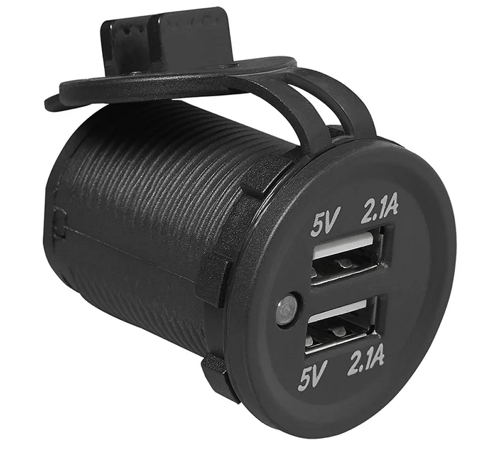 ProPlus 450450 USB Doppel Einbausteckdose Typ A 2 x 2100mA 12V/24V