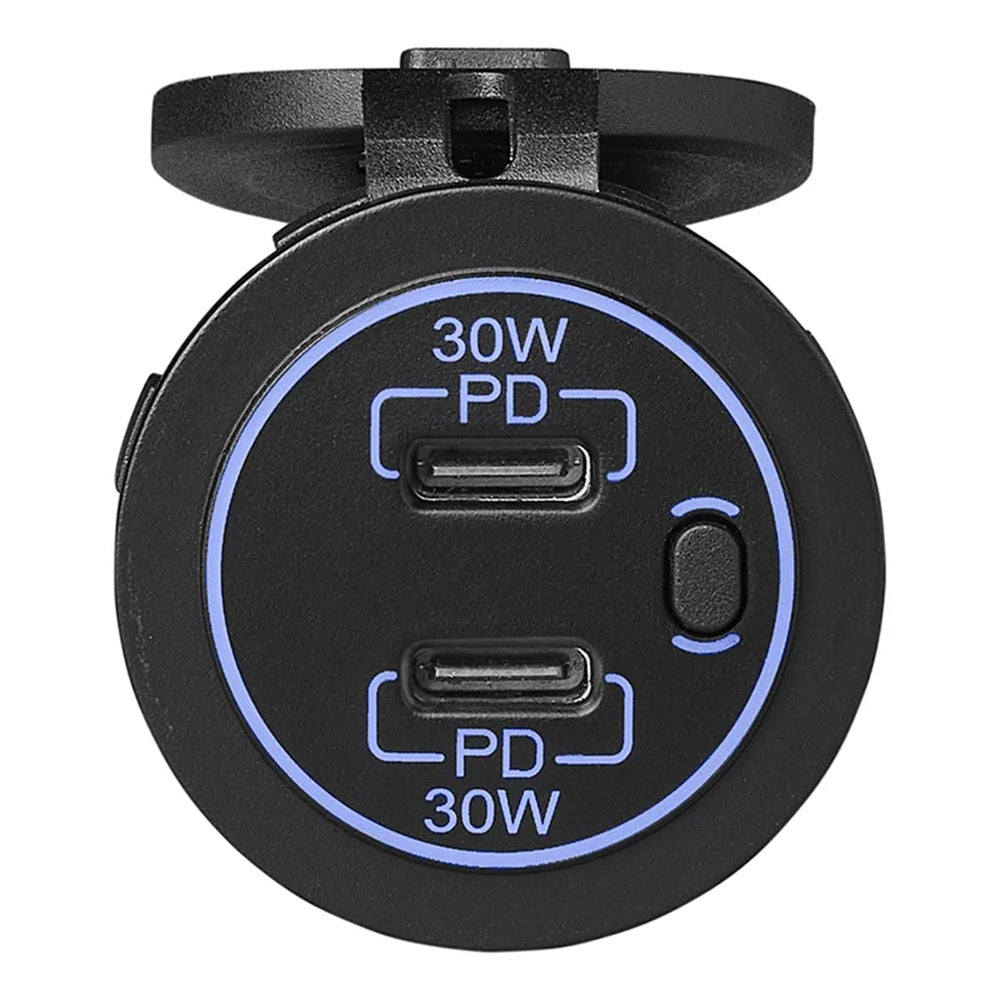 ProPlus 450450V02 USB Schnellladegerät Einbau Typ C 2-fach 12/24V 3A Modell 2