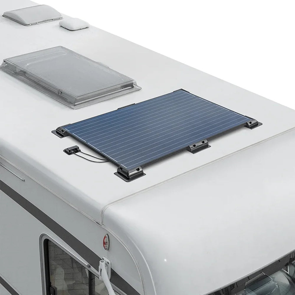 ProPlus 460024BK Eckhalter schwarz für Solarmodul 4 Stück Solarpanel