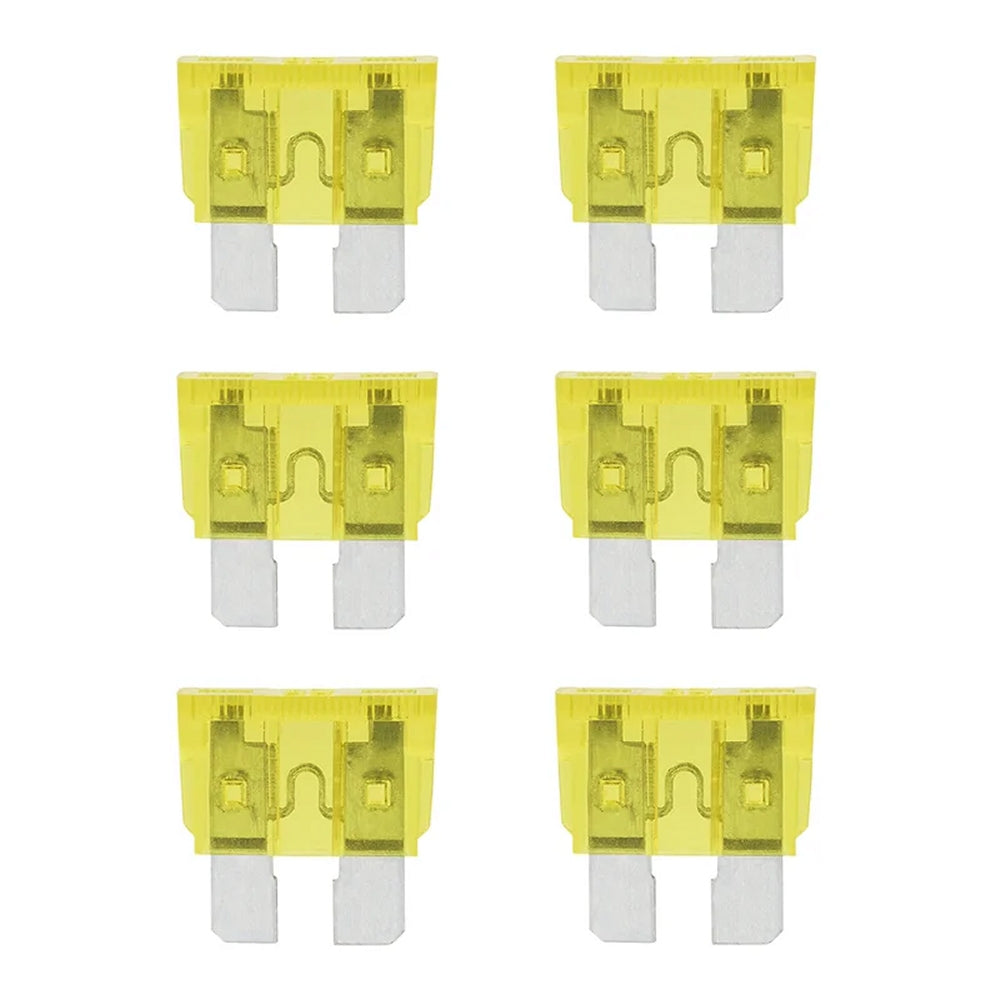 ProPlus 490339 Satz Flachsicherungen Standard 20A gelb 6 Stück im Blister KFZ-Sicherungen