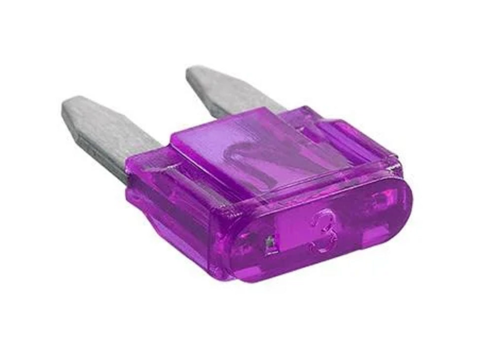 ProPlus 490362 Satz Flachsicherungen Mini 3A violett 6 Stück im Blister KFZ-Sicherungen