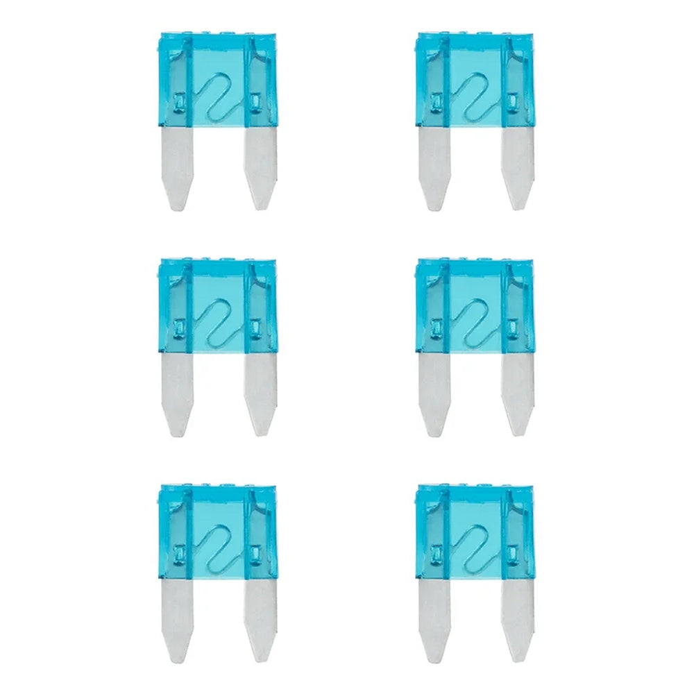 ProPlus 490366 Satz Flachsicherungen Mini 15A blau 6 Stück im Blister KFZ-Sicherungen