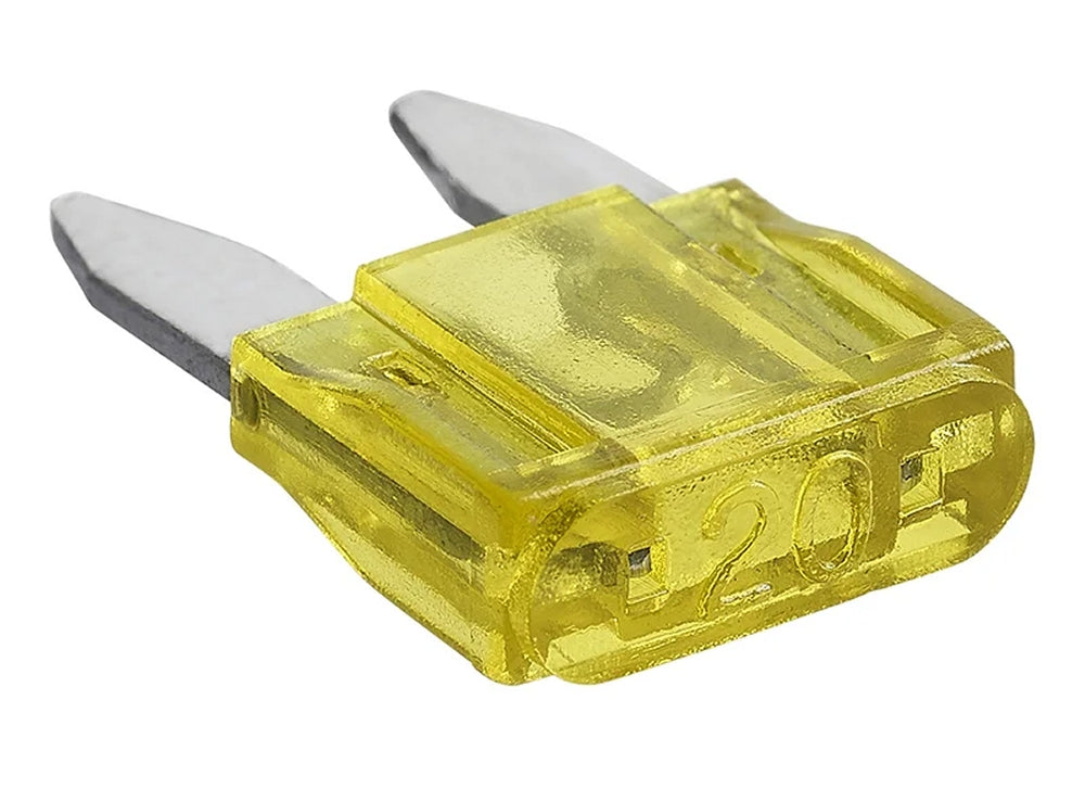 ProPlus 490367 Satz Flachsicherungen Mini 20A gelb 6 Stück im Blister KFZ-Sicherungen