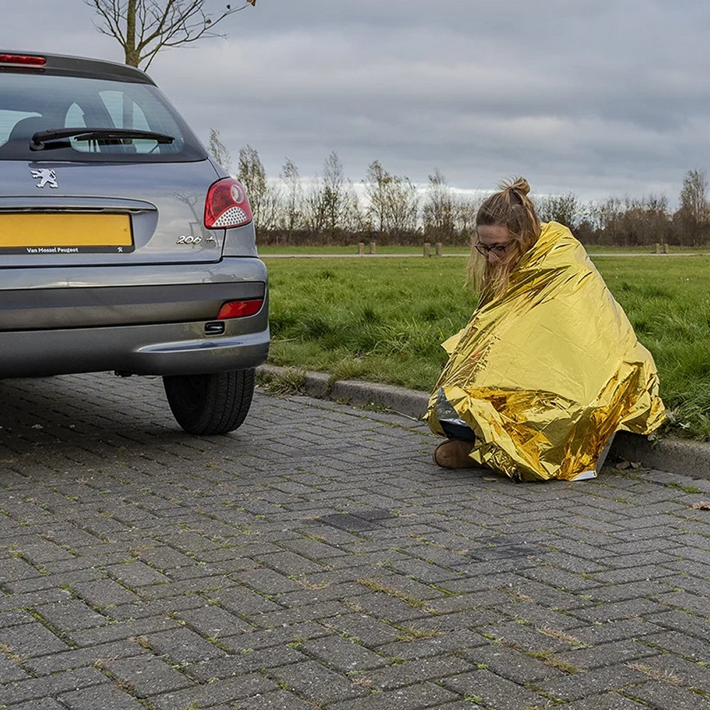 ProPlus 510394 2 Stück Rettungsdecke Schutzdecke 160x210cm Isolierdecke