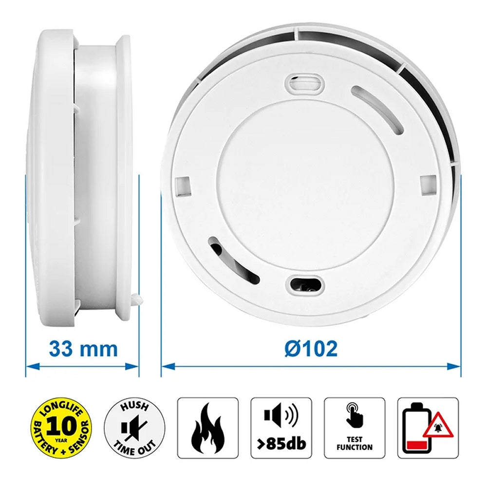 ProPlus 510441V01 Alecto Rauchmelder optisch 9V