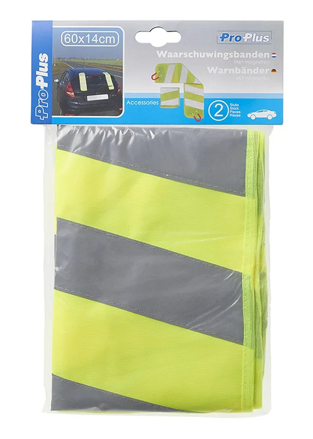 ProPlus 540300 2 Stück Warnbänder mit Magneten