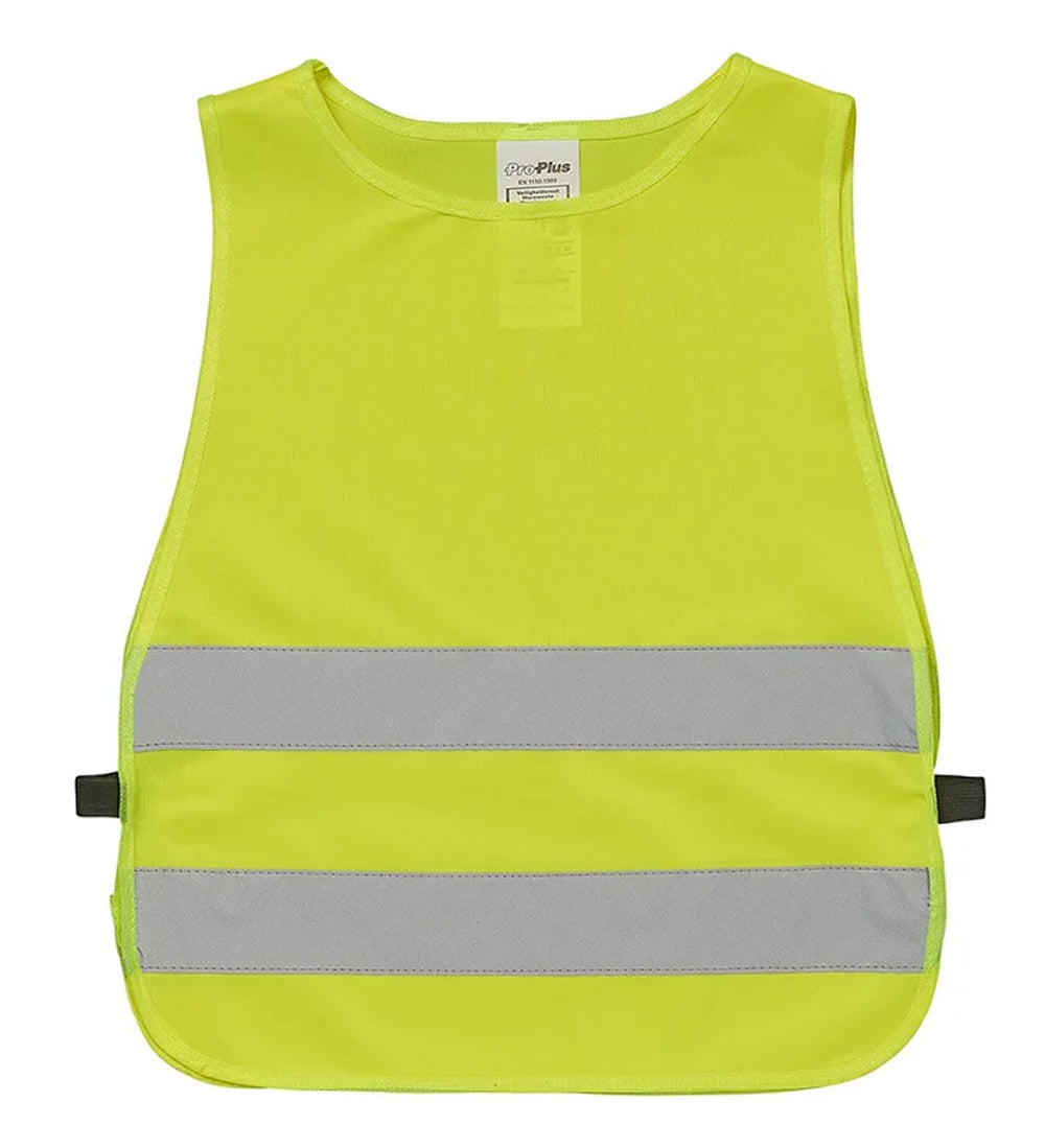 ProPlus 540303 Sicherheitsweste Gelb für Kinder Warnweste Größe S