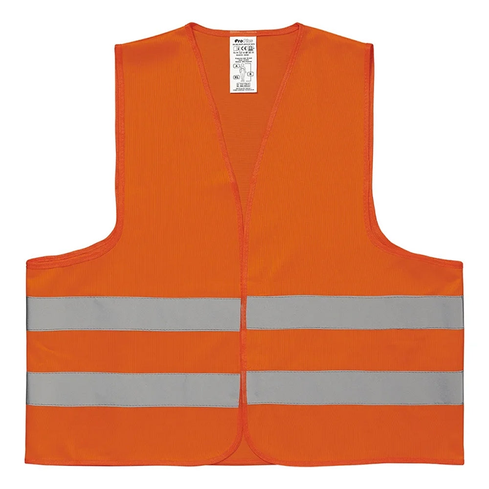 ProPlus 540306 Sicherheitsweste Orange Warnweste Einheitsgröße