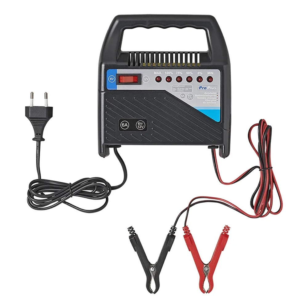 ProPlus 550097 Automatik Batterieladegerät 6 Ampere für KfZ Boots Batterie von 20-70Ah