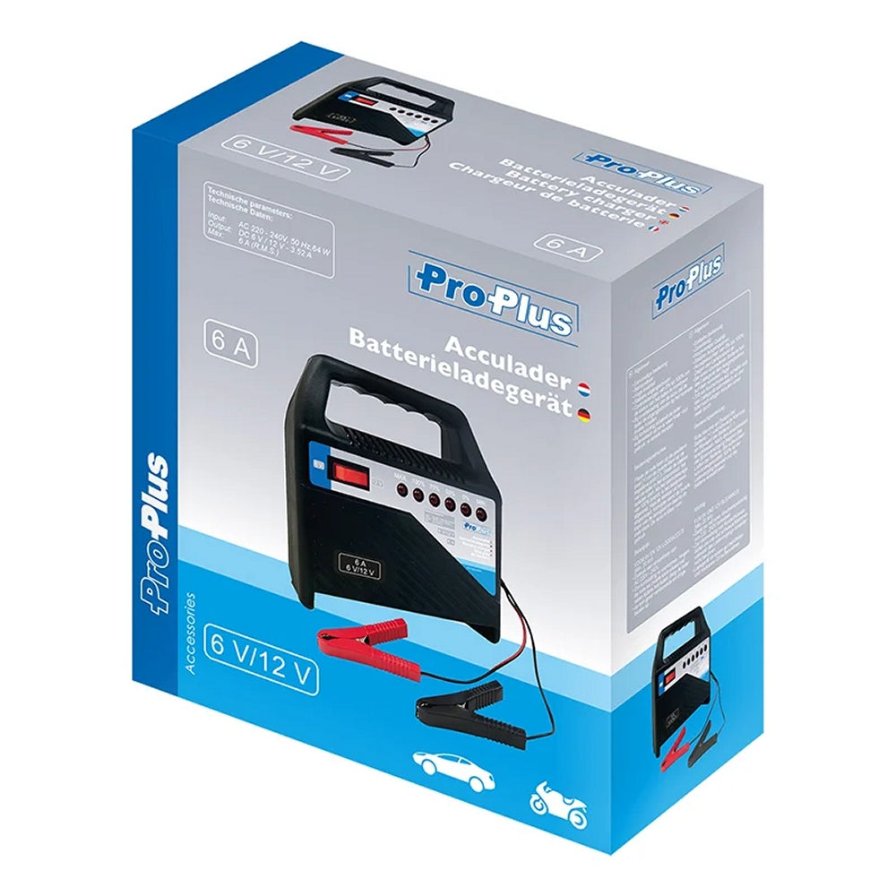 ProPlus 550097 Automatik Batterieladegerät 6 Ampere für KfZ Boots Batterie von 20-70Ah