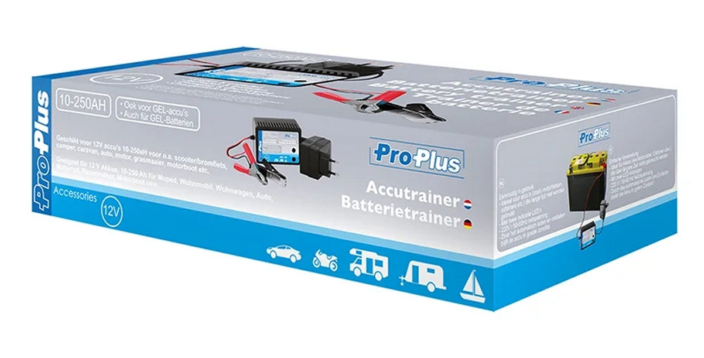ProPlus 550165 Batterieladegerät 12V Akkus 10-250 Ah Batterietrainer