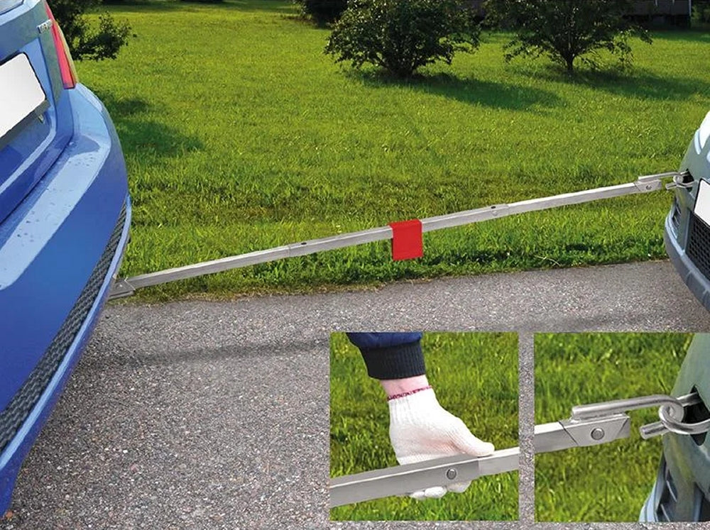 ProPlus 570370 Abschleppstange max. Belastung 2000kg Länge 1,8m 6 teilig