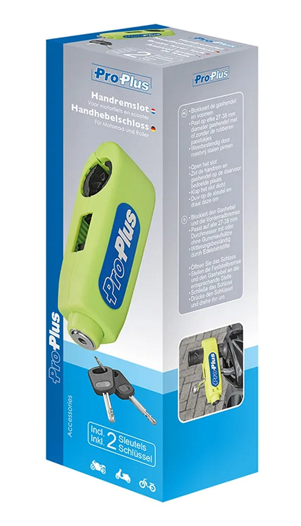 ProPlus 580331 Handhebelschloss für Motorrad Roller Bremshebelsperre