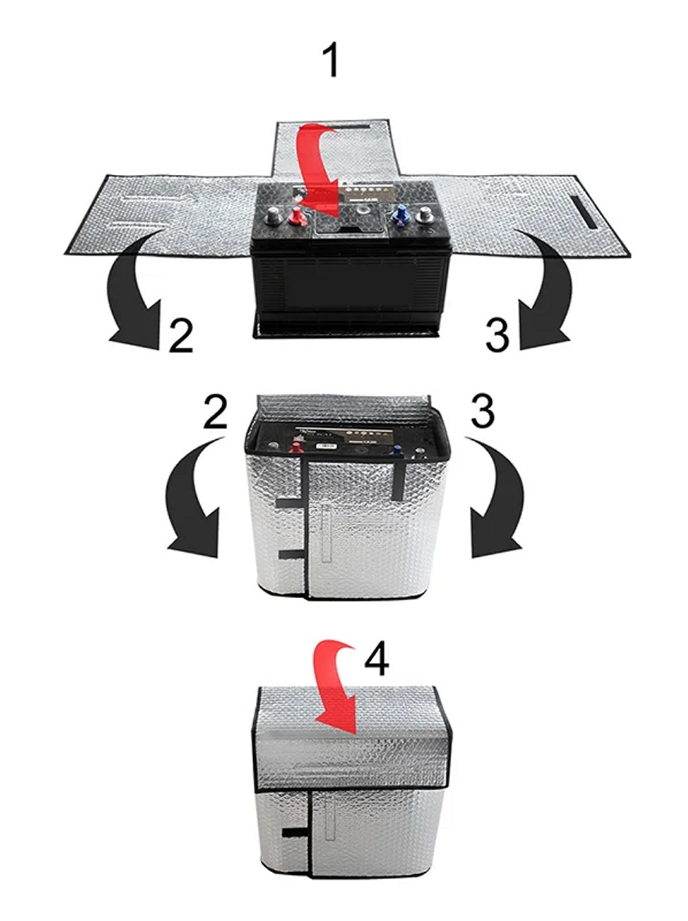 ProPlus 610014 Thermo Batteriehülle für 50Ah-72Ah Batterien Batterieschutz