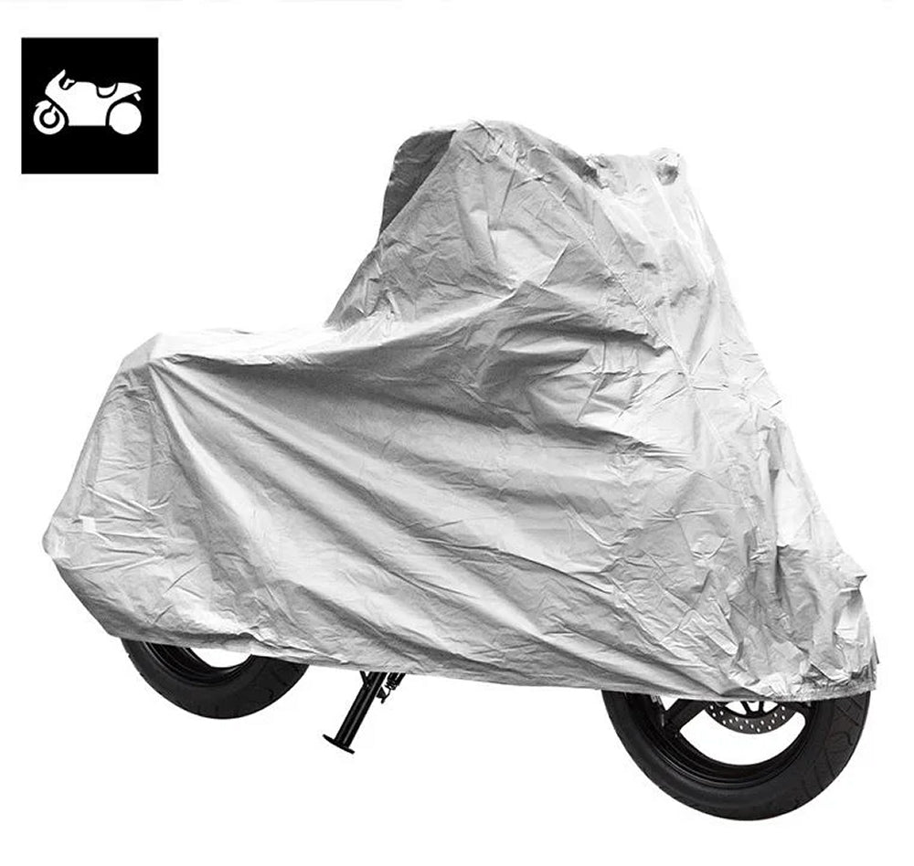 ProPlus 610250 Schutzhülle für Motorrad Roller XL 246x104x127cm PEVA Wetterschutz Grau