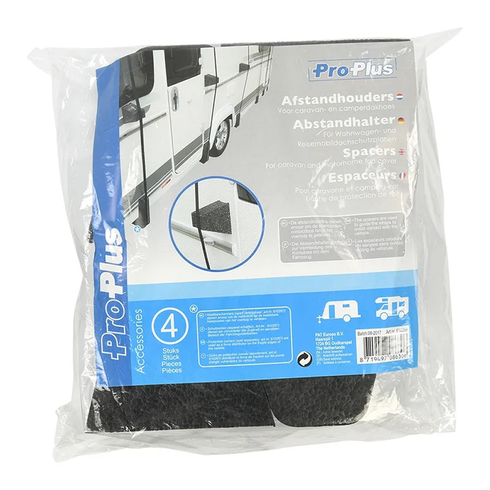 ProPlus 610266 Satz Abstandhalter für Wohnwagen Wohnmobil Dachschutzplane 4 Stück