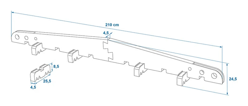 ProPlus 610268 Abstandhalter für Wohnwagen Wohnmobil Dach Abdeckung