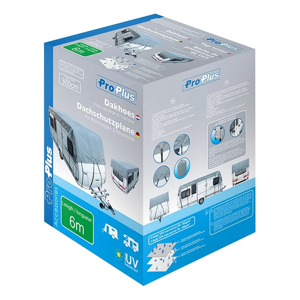 ProPlus 610274 Wohnwagen und Wohnmobil Dachschutzplane 6x3m