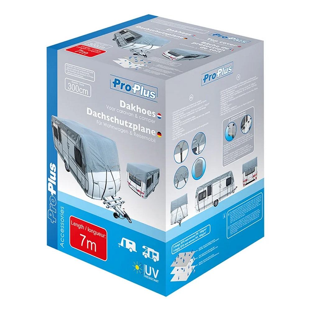 ProPlus 610276 Wohnwagen und Wohnmobil Dachschutzplane 7x3m